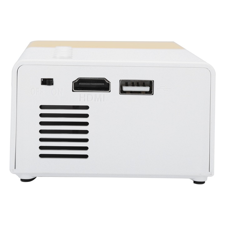 Jormftte J9 Mini hordozható LED videoprojektor 1920x1080p, 24-60 hüvelyk, fehér-sárga, 100-240V