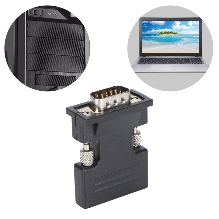 Jormftte HD multimédia adapter, HDMI-VGA átalakító, 1080P, ABS