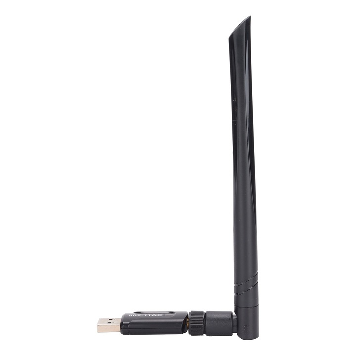 Jormftte Kétsávos 2.4G/5.8G USB3.0 Vezeték Nélküli Adapter, Körsugárzó Antennával, 90°-ban Forgatható