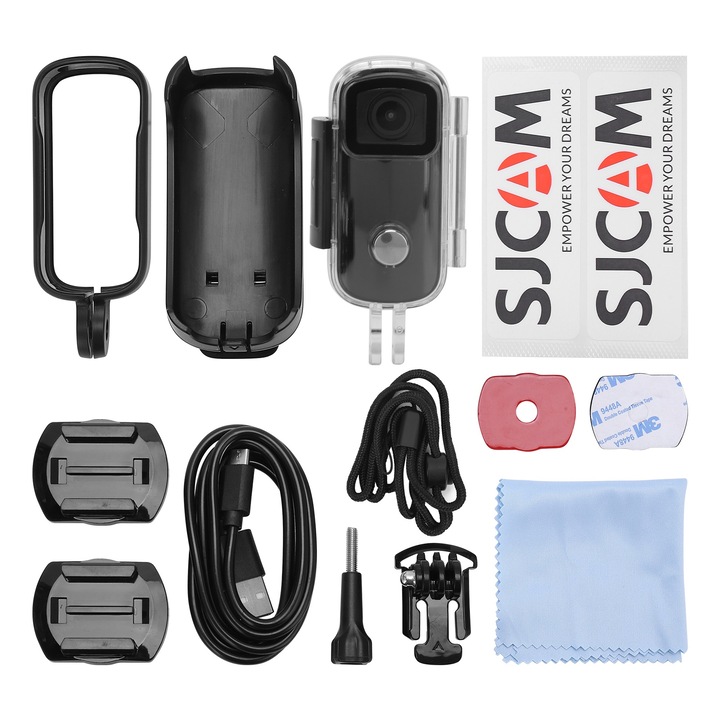 Спортна камера, Mmgoqqt, C100+, 12MP, 2K/30fps, водоустойчива, 235g