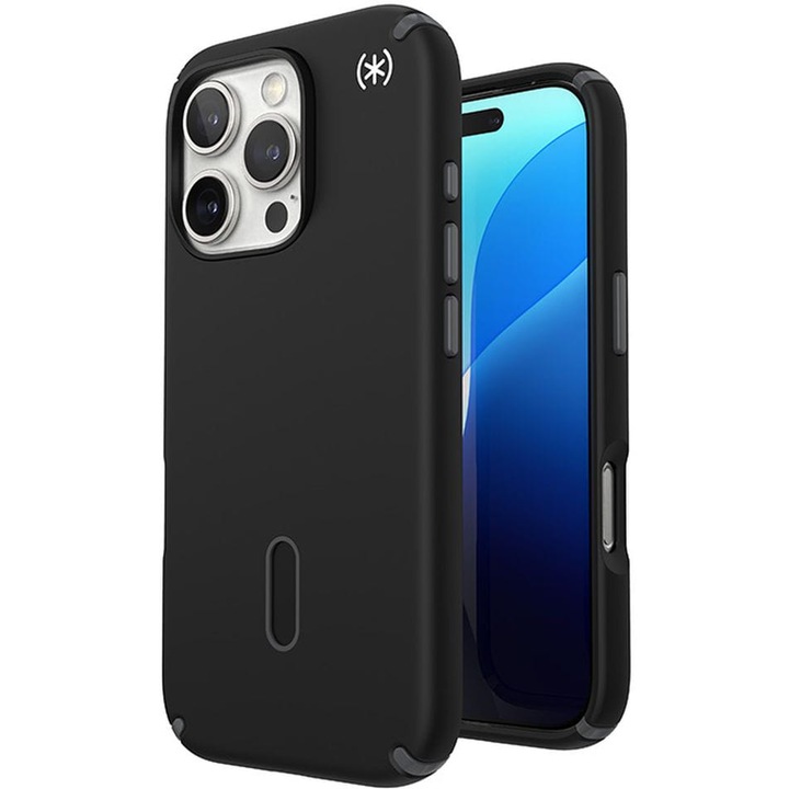 Speck Presidio2 Pro ClickLock & MagSafe tok iPhone 16 Pro készülékhez, fekete