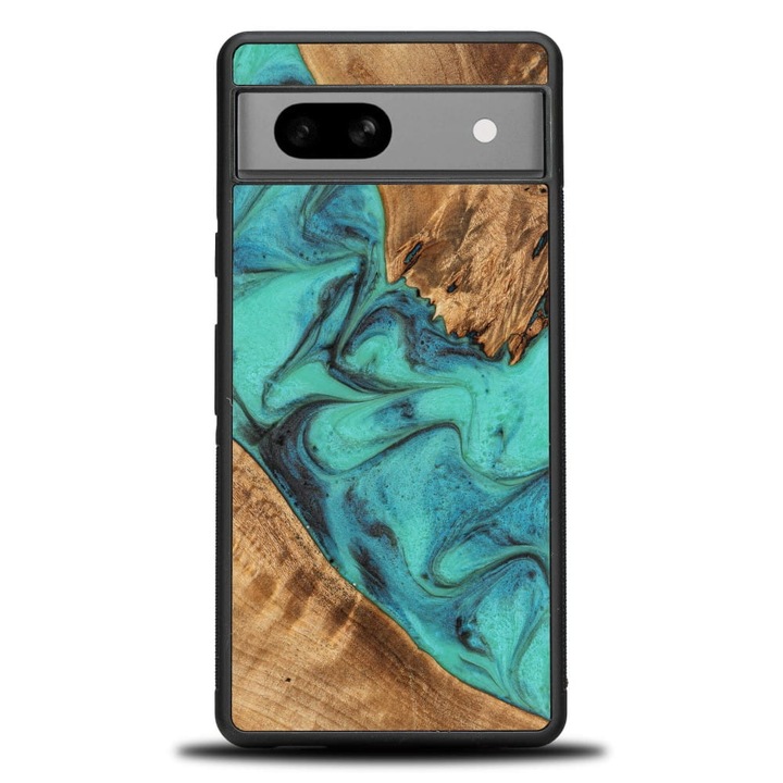 Husa Bewood Unique pentru Pixel 7A, turcoaz