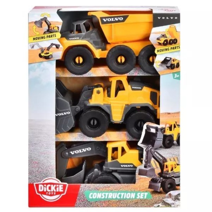 Комплект за игра Dickie Volvo - строителна техника - 3 части