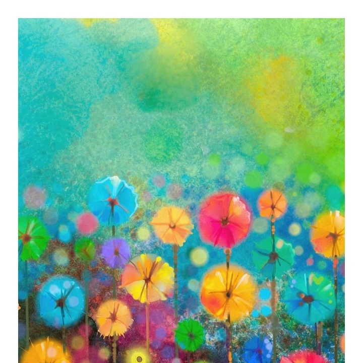 Material textil, Panou din tricot french terry 55x75 cm Gonflabile colorate, bumbac 95%, elastan 5%