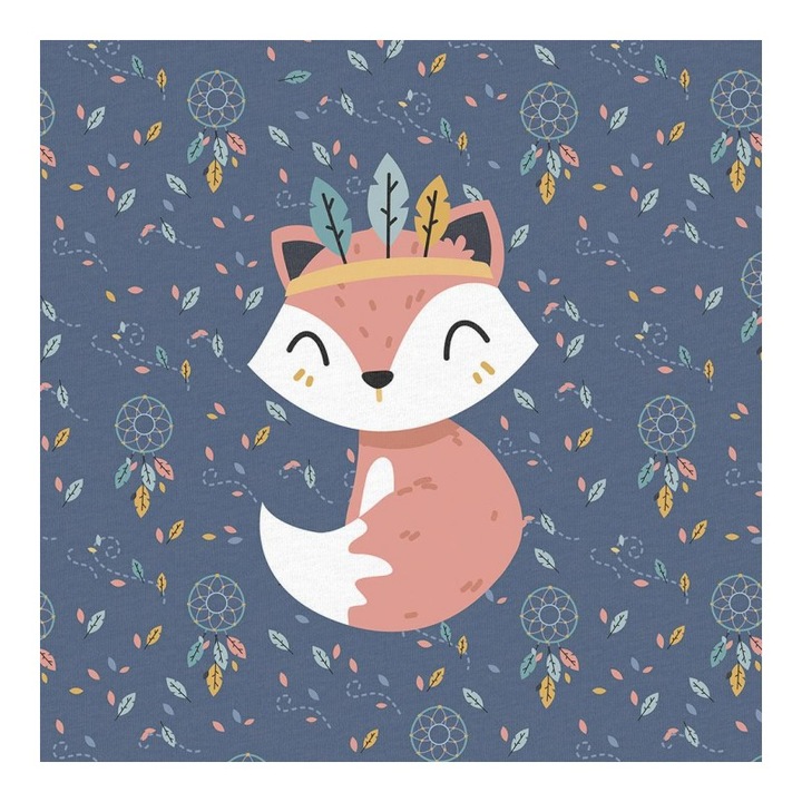 Material textil, Panou din tricot french terry 40x50 cm Colors of the wind Lis, bumbac 95%, elastan 5%