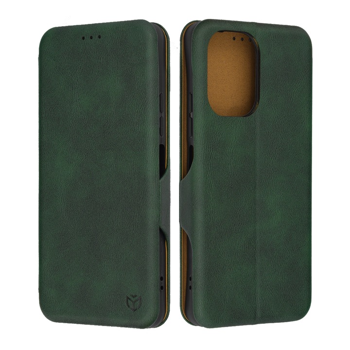 Кейс съвместим с Xiaomi Crazy Redmi 13C 4G/13C 5G/Poco M6/C65, Safe Wallet Plus, K41, Екологична кожа, Зелен