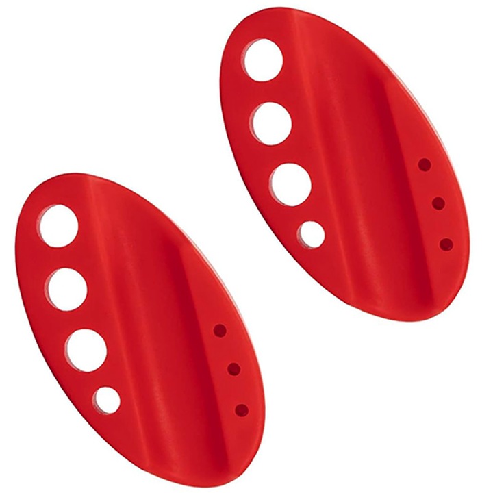Set de 2 suporturi pentru cerneala de tatuaj, rosu, 2cm x 6cm x 11cm