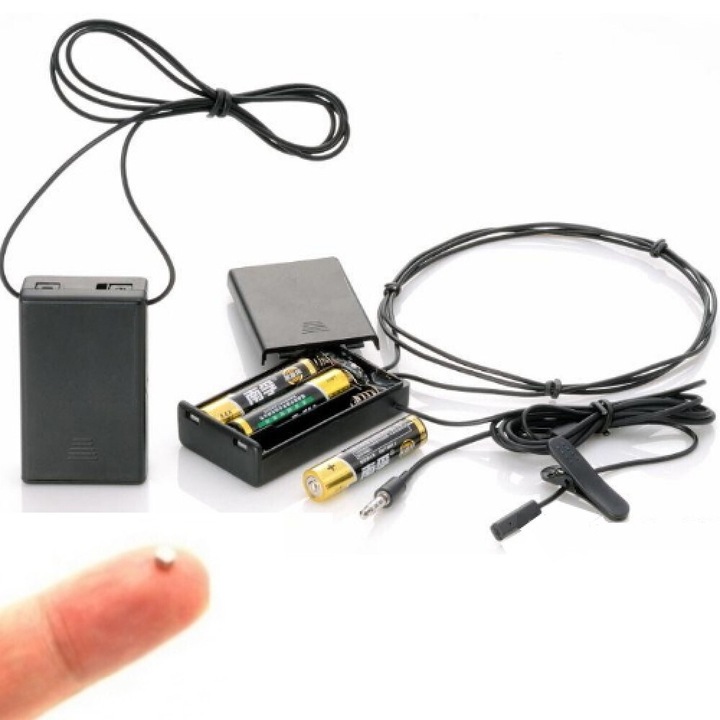 Spion audio Smartcheater Handsfree SE, cu Tiny Hearing Aid, Negru