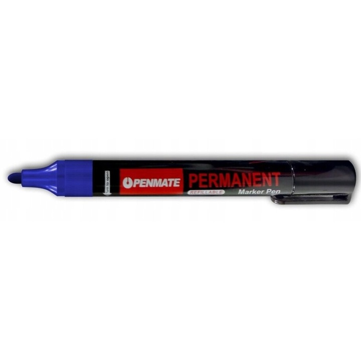 Marker permanent Penmate, albastru, 1-3 mm, rezistent la apa