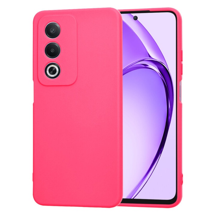 Borító Oppo A80 5G, SoftFlex, W19, szilikon, forró rózsaszín