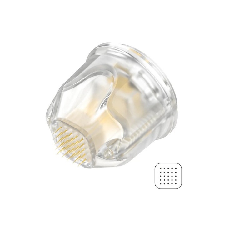 Cap de inlocuire pentru aparat de microneedling Dr.Pen Bio Pen Q2, 25 ace, 1,5 mm, pentru tratamente de mezoterapie