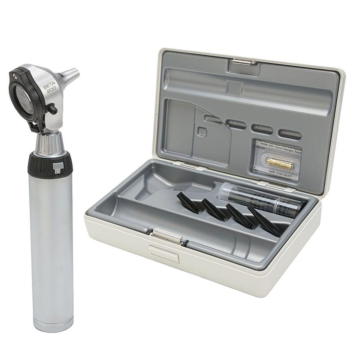 Set otoscop, HEINE, metal, 2.5V