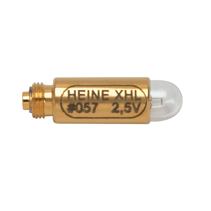 Bec halogen xenon pentru oglinda laringiana dreapta / mini 3000, Heine, 2.5V, Auriu