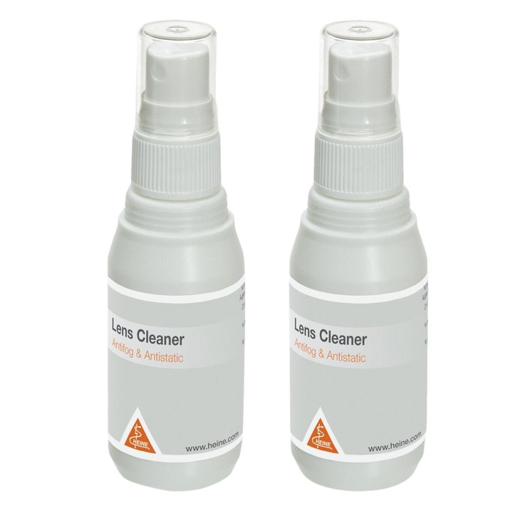 Solutie curatare ochelari, Heine, umed pentru lentile, set 2 bucati