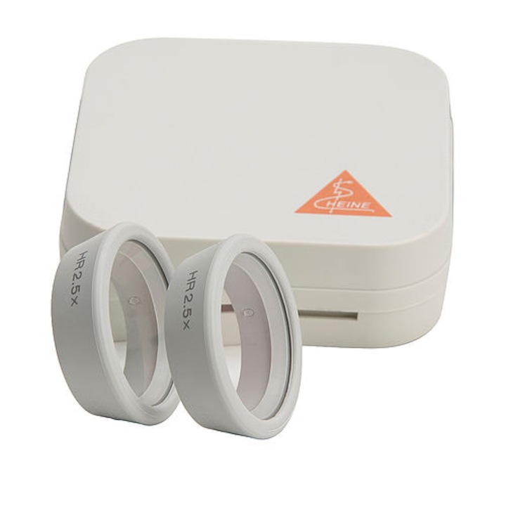 Set 2 lentile pentru lupe, Heine, alb