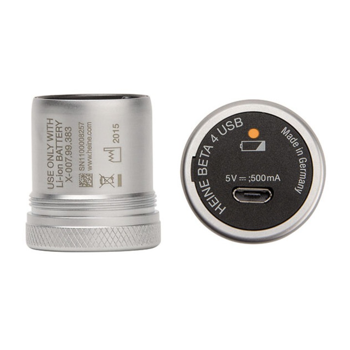 Incarcator HEINE BETA4 USB pentru acumulatori, 3.5V, compatibil cu baterii Heine LI-ION, set.