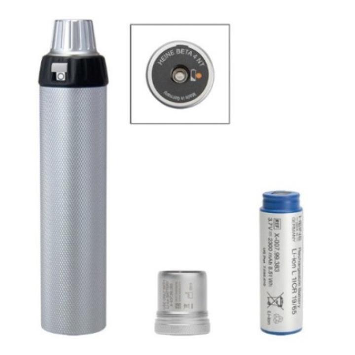 Maner pentru baterii Heine BETA 4 NT, tehnologie Li-ion, constructie metalica, 2 ore incarcare