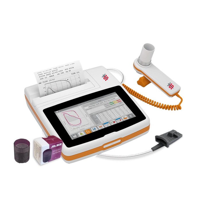 Spirometru Spirolab Mir cu Oxymetrie si Turbina pentru Multiple Utilizari