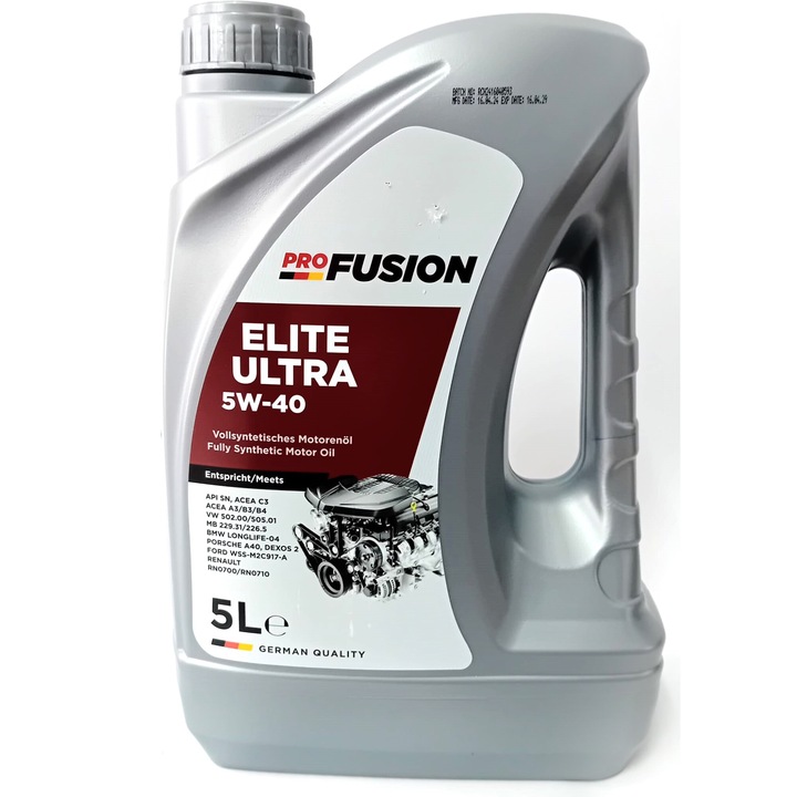 Ulei de motor full sintetic ProFusion Elite Ultra C3 5W40 5l