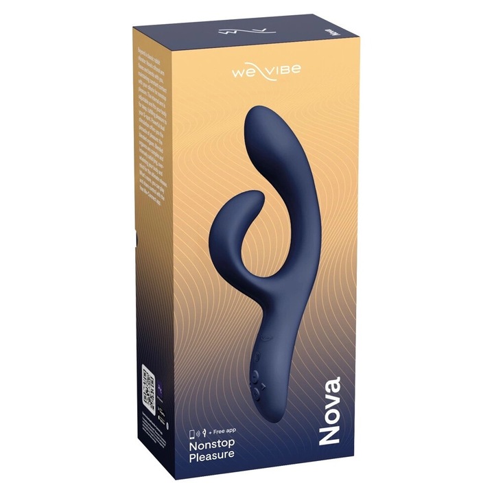 Вибратор We-Vibe Nova 2, 10 режима на вибрация, Гъвкав, Водоустойчив, 20.5x8.8x4 см