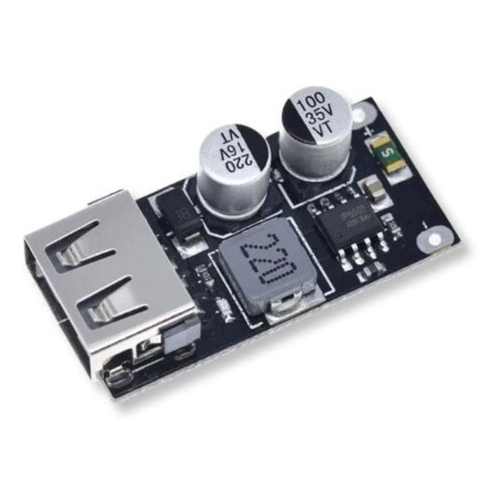 Convertor, IP6505, QuickCharge, USB, protectie, 35 mm x 19 mm x 9 mm