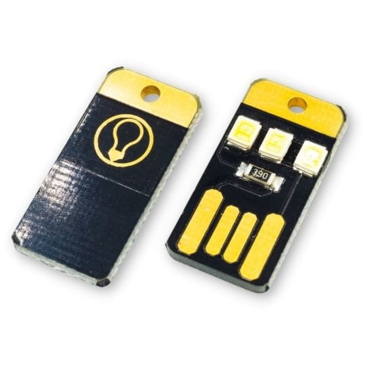 Lampa USB, 3 diody LED, USB, economie de energie, 2, 45 x 1, 2 x 0, 3 cm, alb