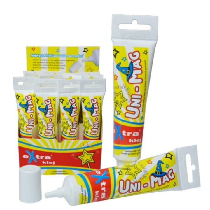 Set 12 adezivi universali Schemat, 45ml, pentru hartie, carton, lemn, tesaturi, plastic