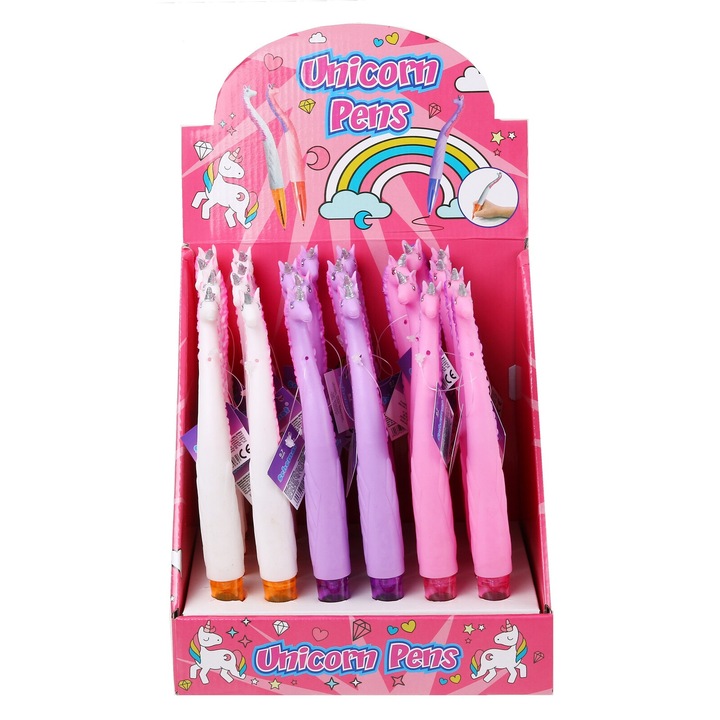 Set pixuri Schemat, 12 bucati, unicorni