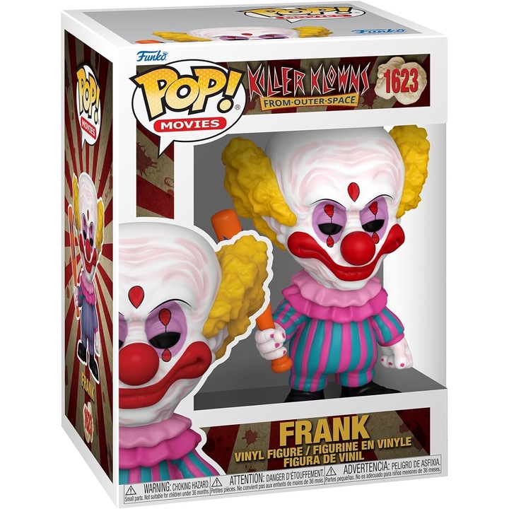 Figura - Pop! Killer Klowns From Outer Space - Frank, többszínű, 11 cm