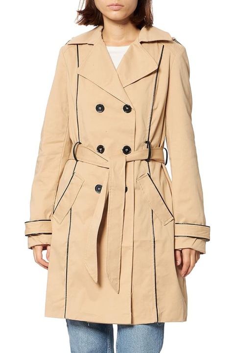 Női kabát, Naf Naf, pamut/poliamid, bézs, XS INTL