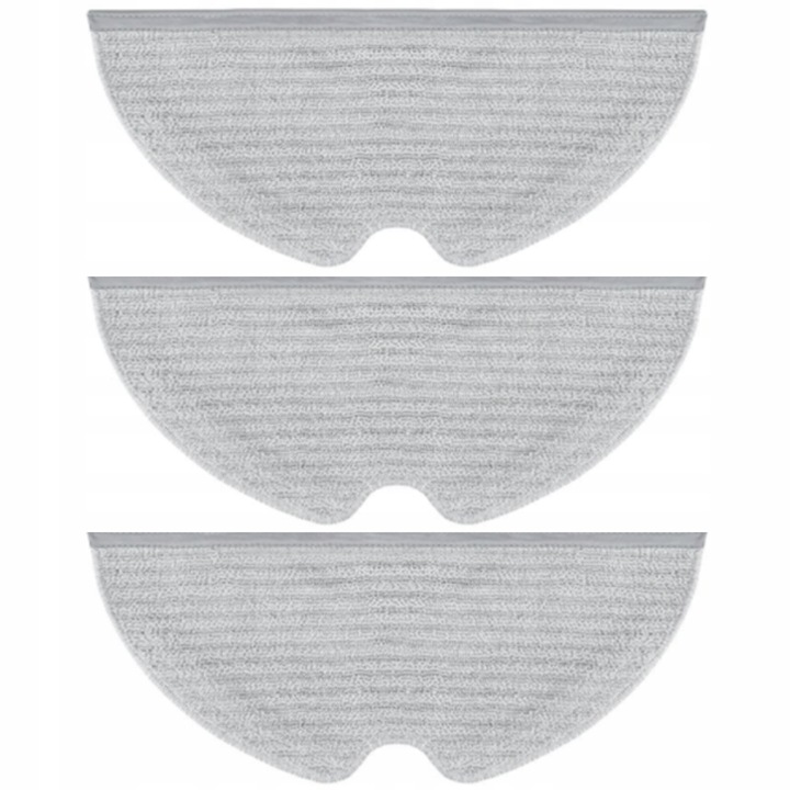 Set 3 Lavete De Rezerva Pentru Mop, Pentru Aspirator Xiaomi Mi Robot Vacuum Mop 1C, 31x12.8 cm, O Potrivire Perfecta, Asamblare Usoara, Materiale De Inalta Calitate, Gri