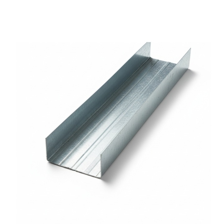 Set 4 buc, Profil Gips Carton UW 75 0.46/3m, zincat, atlatic 1979