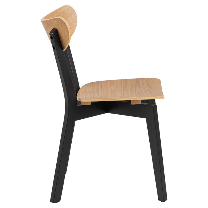 Scaun, Mazzoni, ROXY Stejar natural/cadru negru