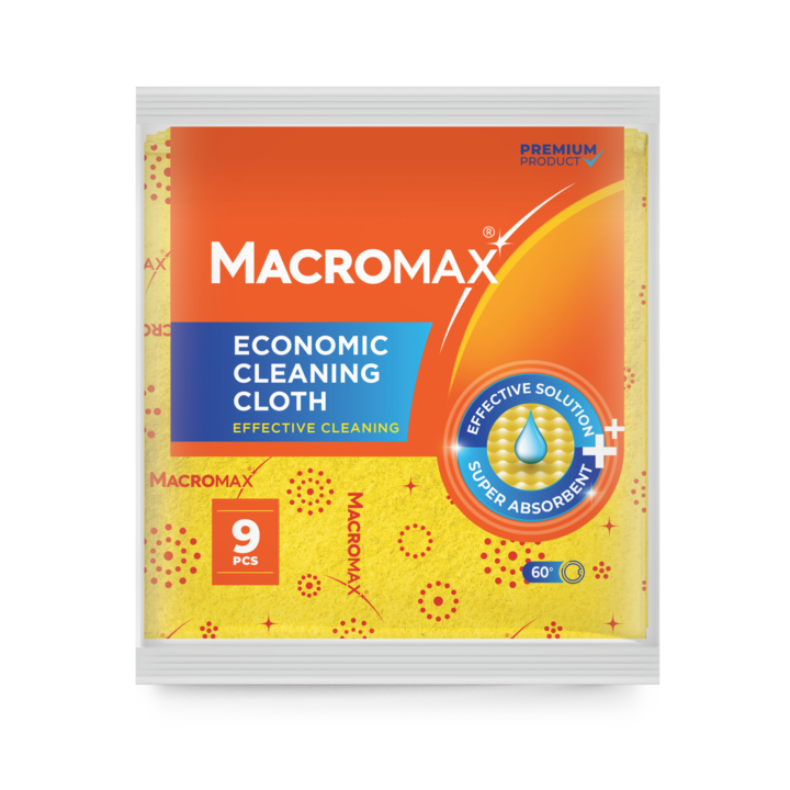 MACROMAX кърпи за почистване икономична опаковка, 9 бр