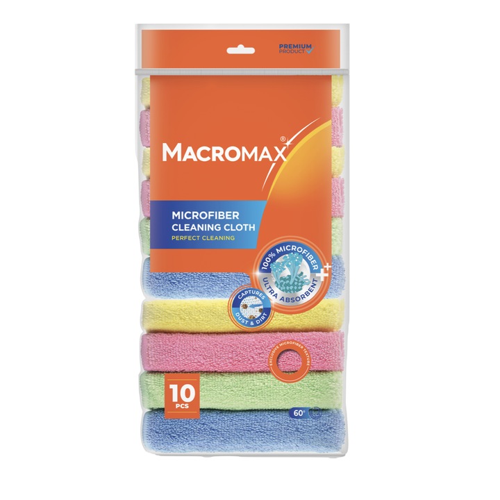 Ултра абсорбиращи микрофибърни кърпи MACROMAX 10 бр
