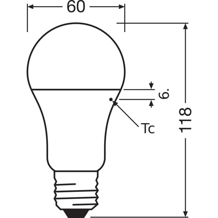 LED крушка, 13W, студена дневна светлина, 1521 лумена, Osram, енергиен клас E