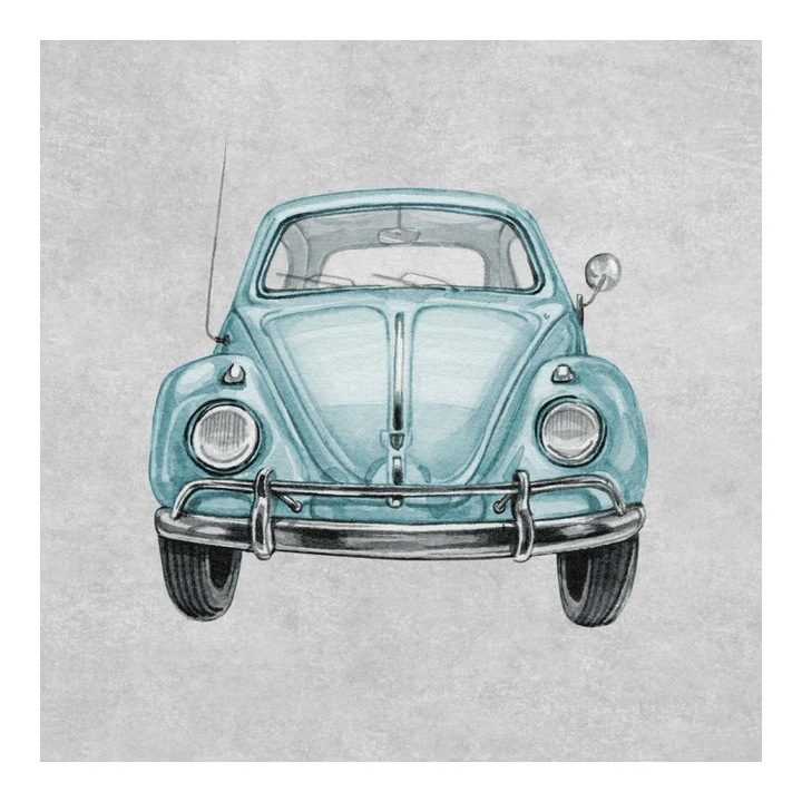 Material textil, Panou din tricot french terry 40x50 cm Cocosat retro, bumbac 95%, elastan 5%