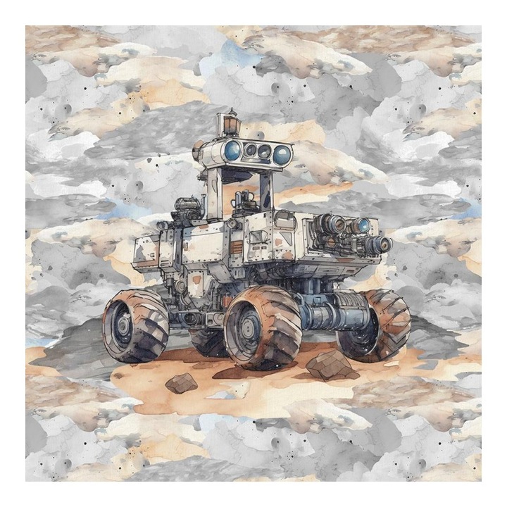 Material textil, Panou din tricot french terry 40x50 cm Roverul, bumbac 95%, elastan 5%