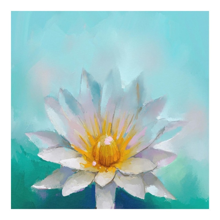 Material textil, Panou din tricot french terry 55x75 cm Nufar, bumbac 95%, elastan 5%