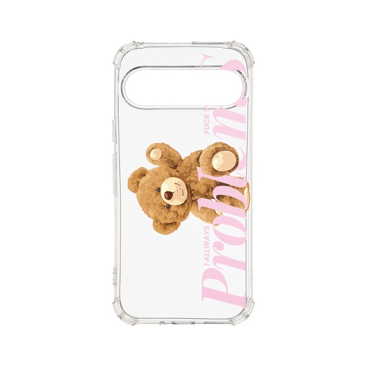 BestCase® Husa Anti Shock 1.5MM, Compatibila cu Google Pixel 9 Pro, Teddy Bear - Your Problems, Air cushion Technology, AS 1462