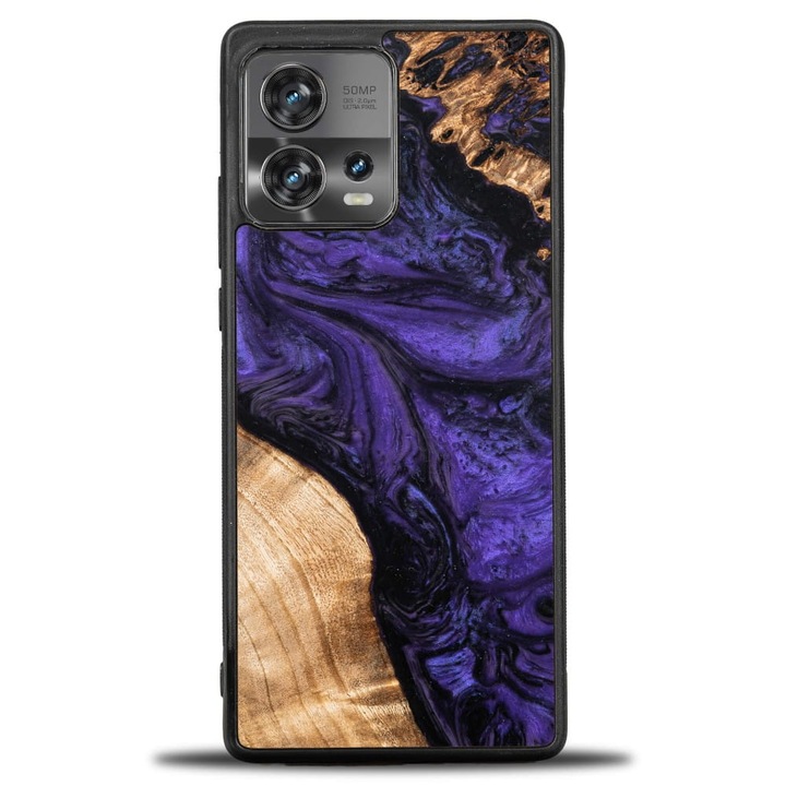 Уникален калъф Bewood за Motorola Edge 30 Fusion, лилав