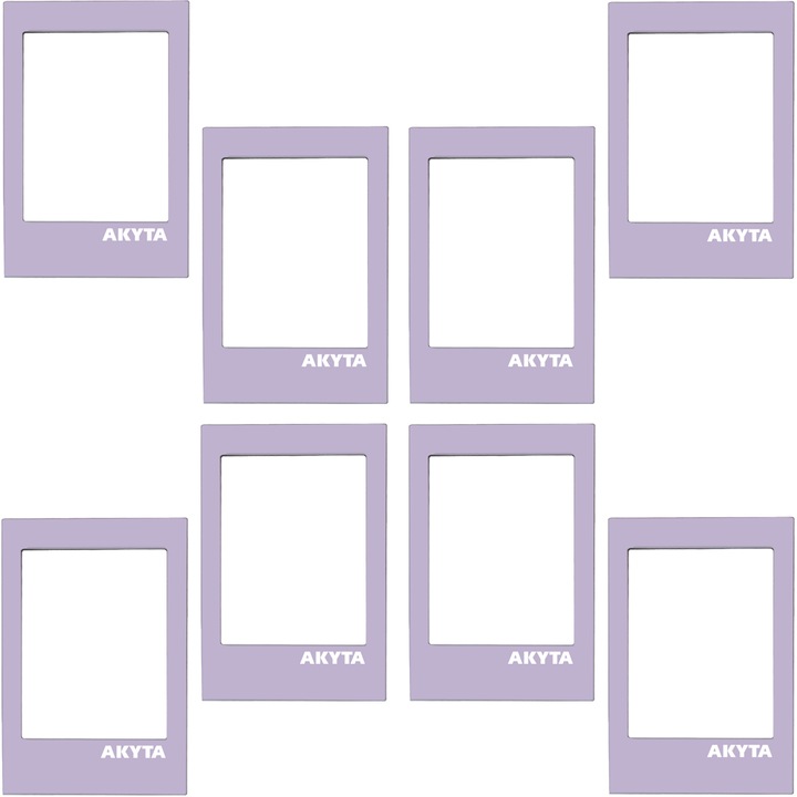 Rame foto magnetice 8 bucati, Mov, pentru fotografiile Instax mini