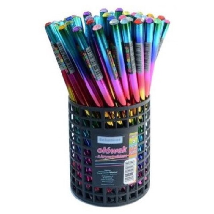 Set 72 creioane HB cu cristale, Schemat, 92x84 mm