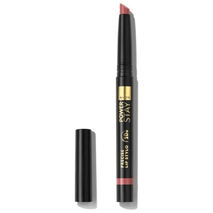 Ruj rezistent Power Stay Precise Lip Stylo 10H, Avon, Blush Courage, 1.2 g