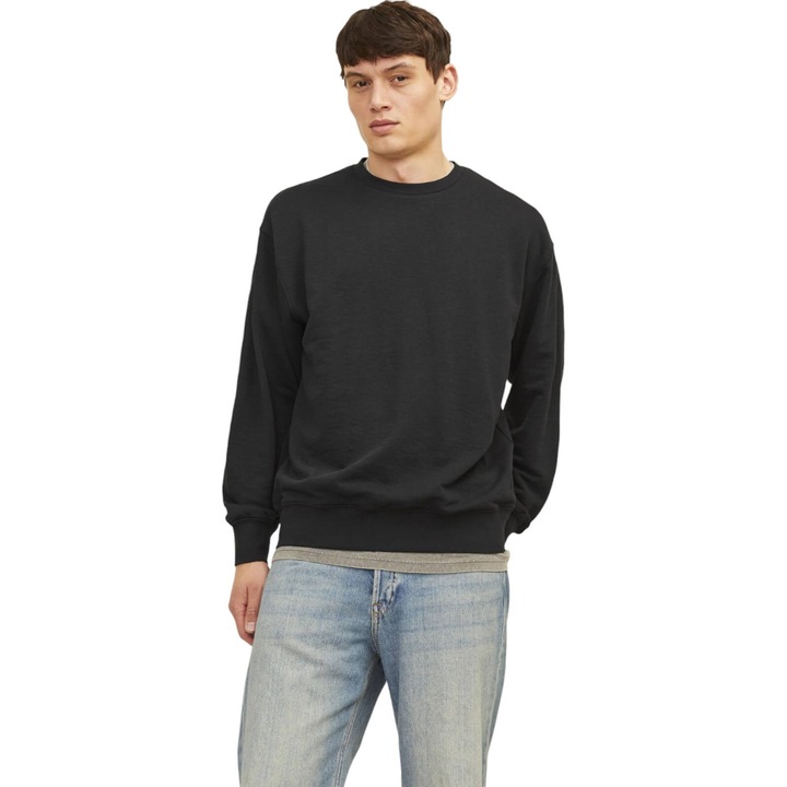 Bluza JACK &JONES Charge Crew 37146, Negru
