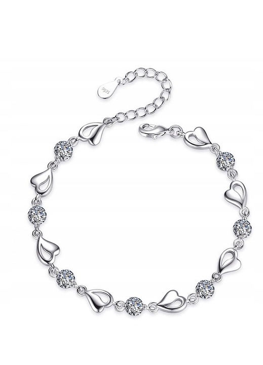 Bratara dama Olivier Sanders, argint 925, argintiu, cu cristale