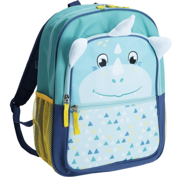 Iskolai hátizsák, Artmaker, oldalsó zsebek, tágas rekeszek, állítható fogantyúk, 36 x 12 x 27 cm, kék