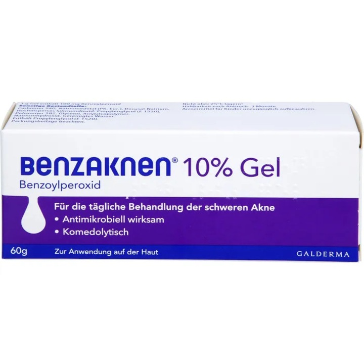 Arczselé, Galderma, Benzaknen, akne elleni, 10% benzoil-peroxid, 60 gr