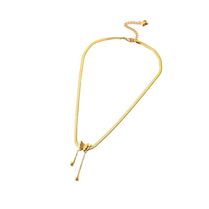 Colier dama Olivier Sanders, model fluture, aur