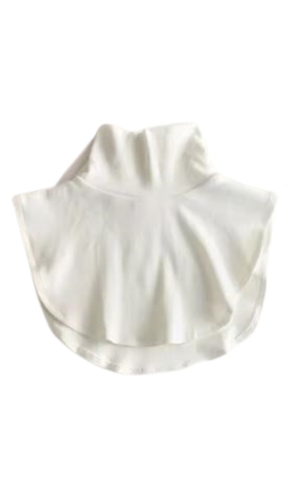 CLASStitude hamis gallér / leggings, levehető, egyszerű modell a nyakon, univerzális méret, pamut anyagú, Fehér